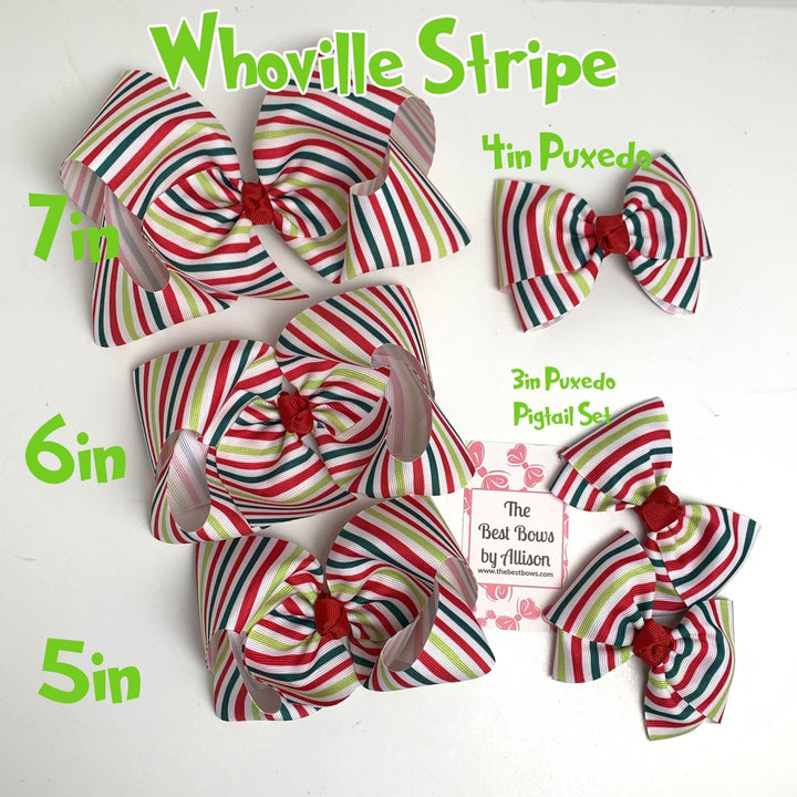 Whimsical Stripe Bow {Christmas 2023}