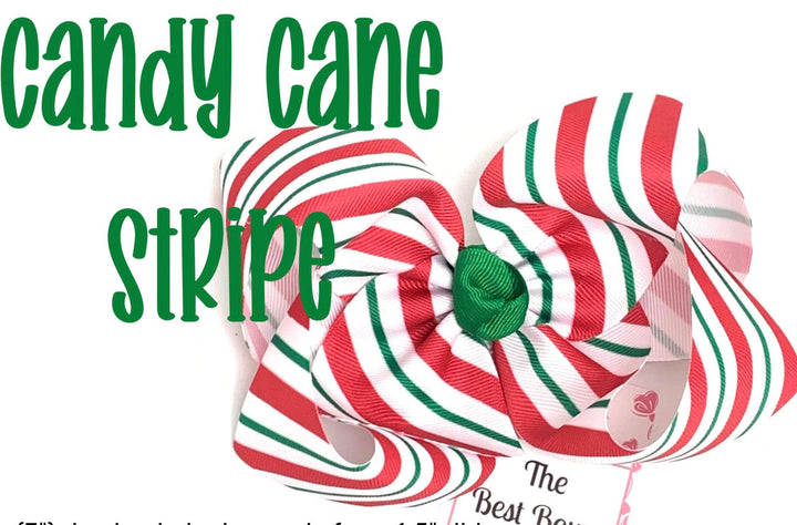 Candy Cane Stripe Bow {Christmas 2023}