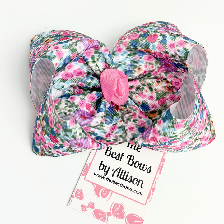 Liberty Inspired Floral Bow {Ready to Ship}